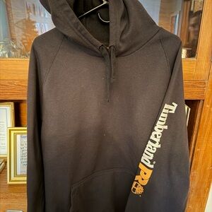 Timberland Black Hoodie with Orange Logo